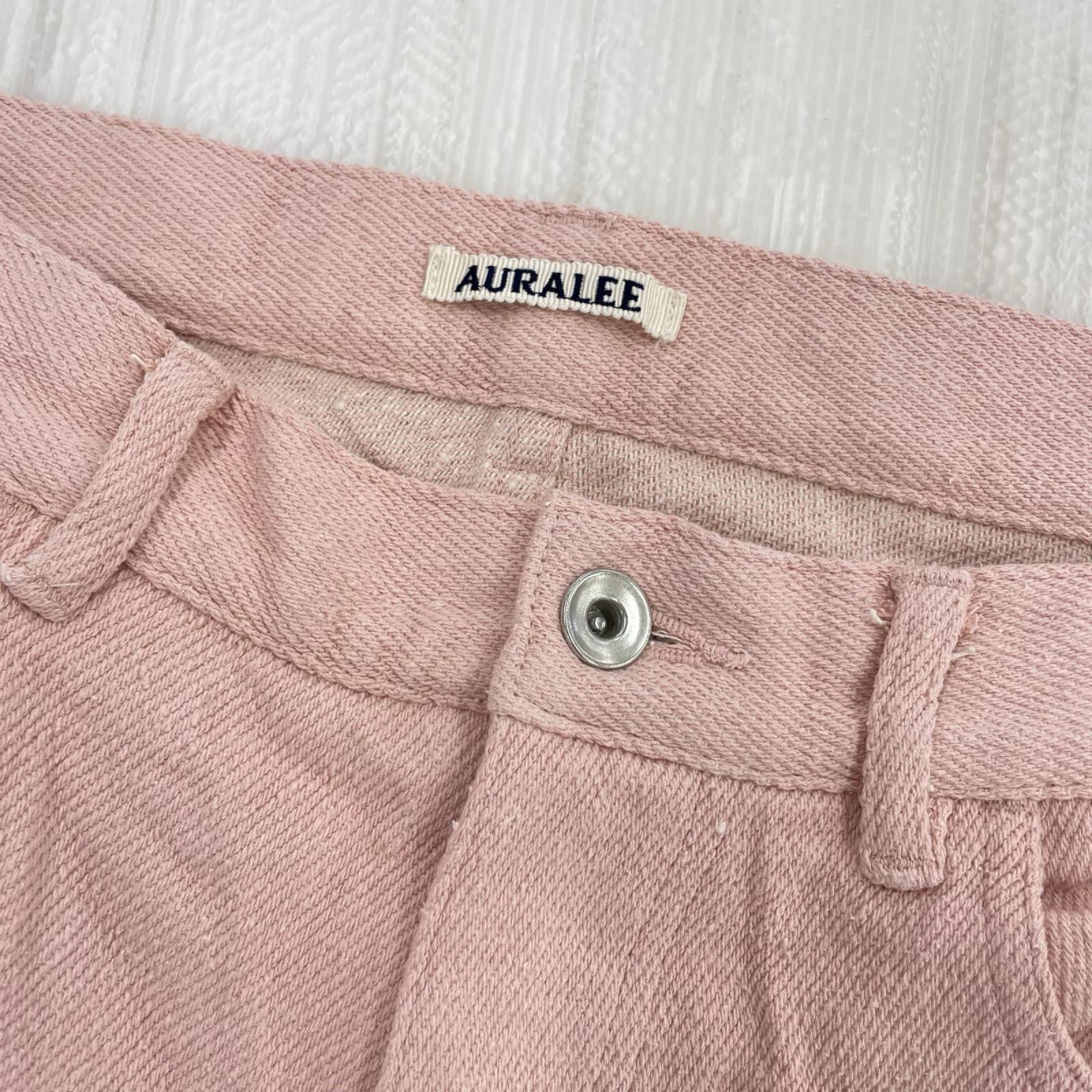 パンツ 26SS SILK NEP DENIM 5P WIDE PANTS 4 ピンク