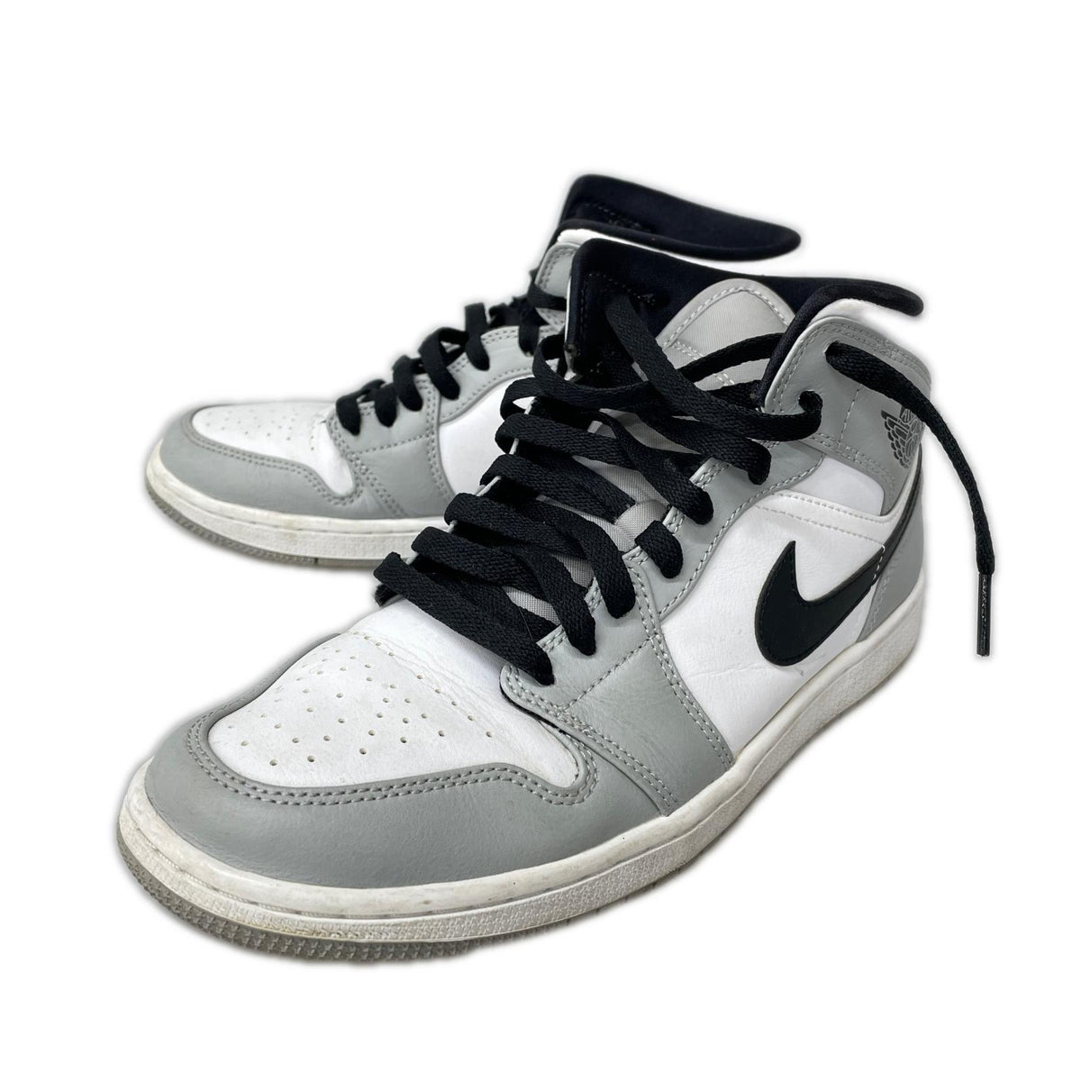 スニーカー Air Jordan 1 Mid Light Smoke 26.5cm 26.5cm (US8 1/2 UK8 EU43)