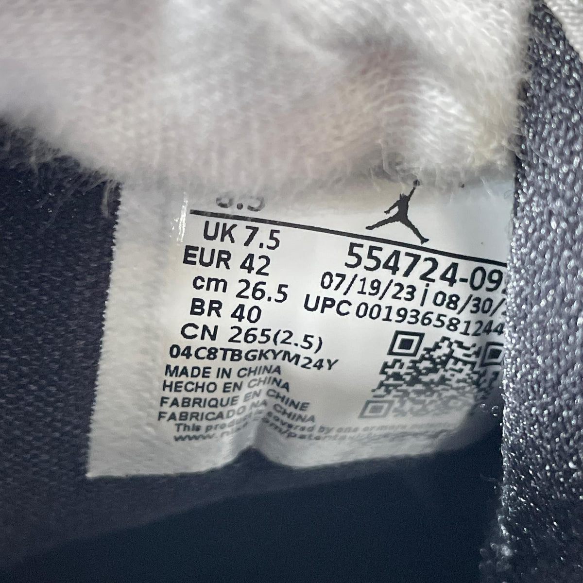 スニーカー Air Jordan 1 Mid Light Smoke 26.5cm 26.5cm (US8 1/2 UK8 EU43)
