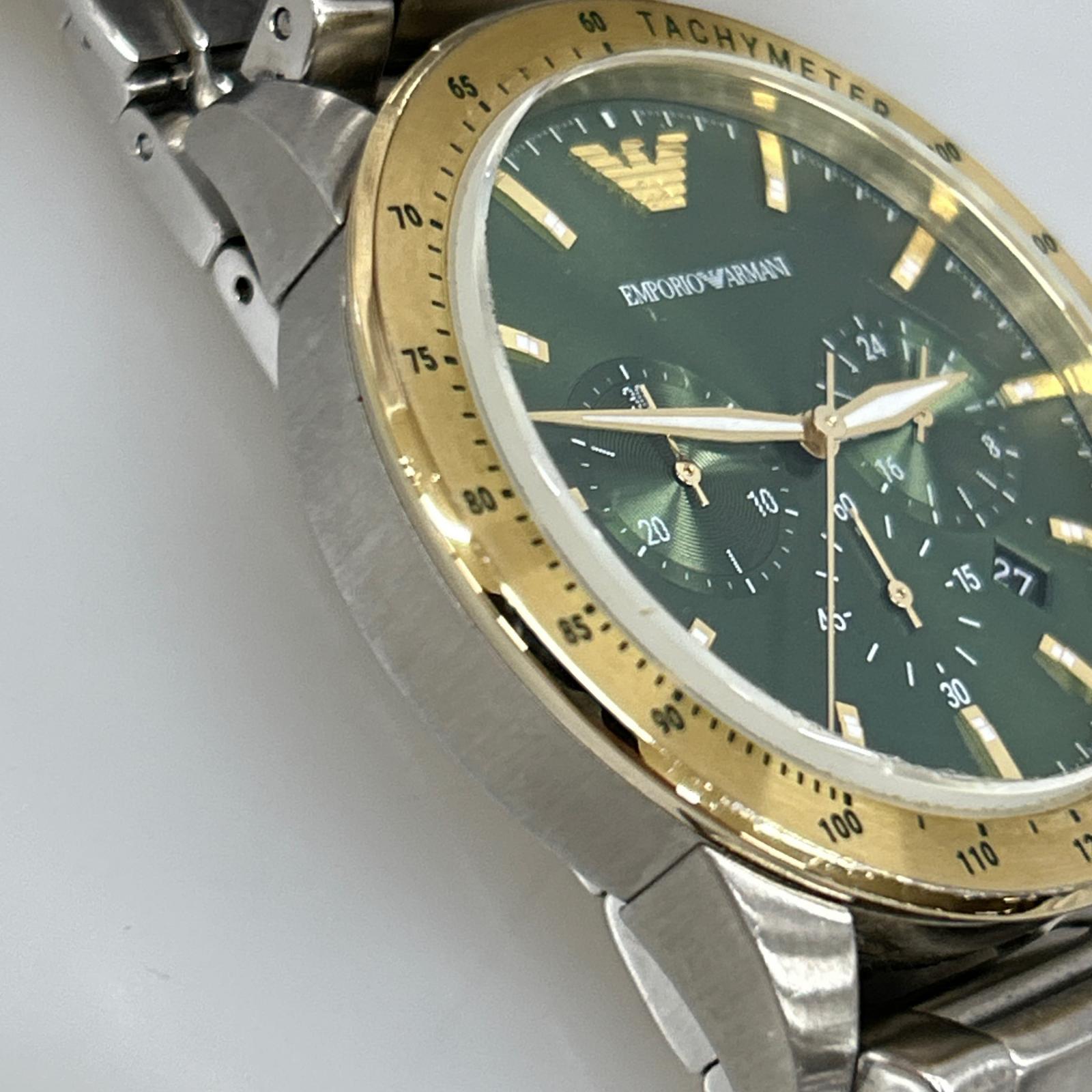 腕時計 AR-11454 クロノグラフ グリーン
