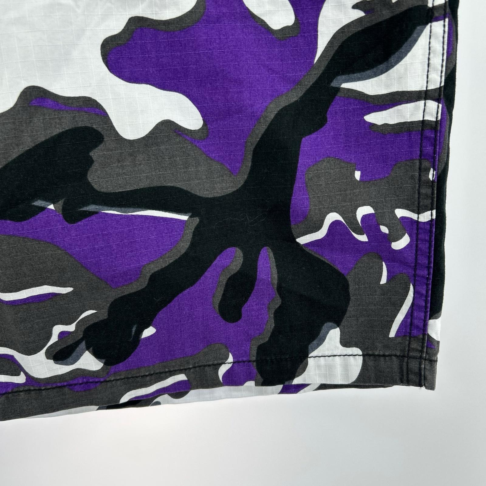 ショートパンツ GLITCH WOODLAND CAMO M M パープル