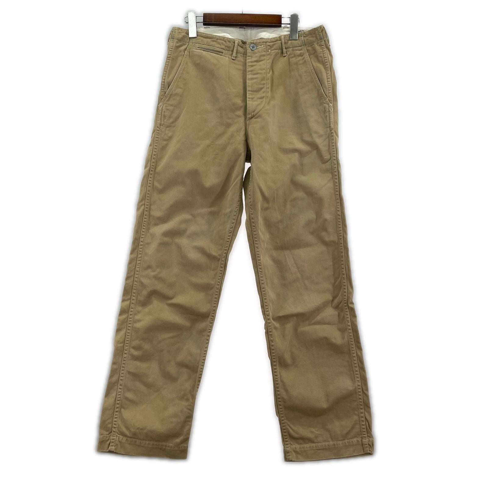 パンツ or slow VINTAGE FIT ARMY TROUSER PANTS (W32) 2 ベージュ