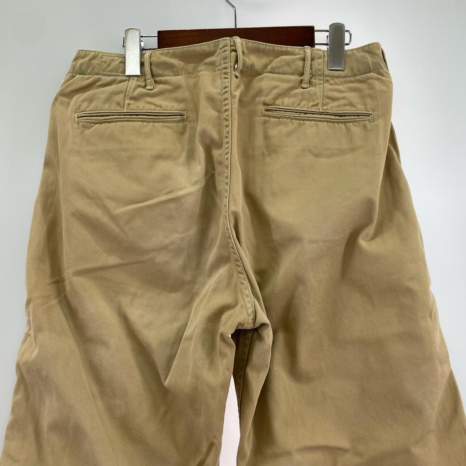 パンツ or slow VINTAGE FIT ARMY TROUSER PANTS (W32) 2 ベージュ