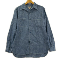 長袖シャツ Buzz Rickson's BLUE CHAMBRAY WORK SHIRT LOT.BR25995 (M) ブルー