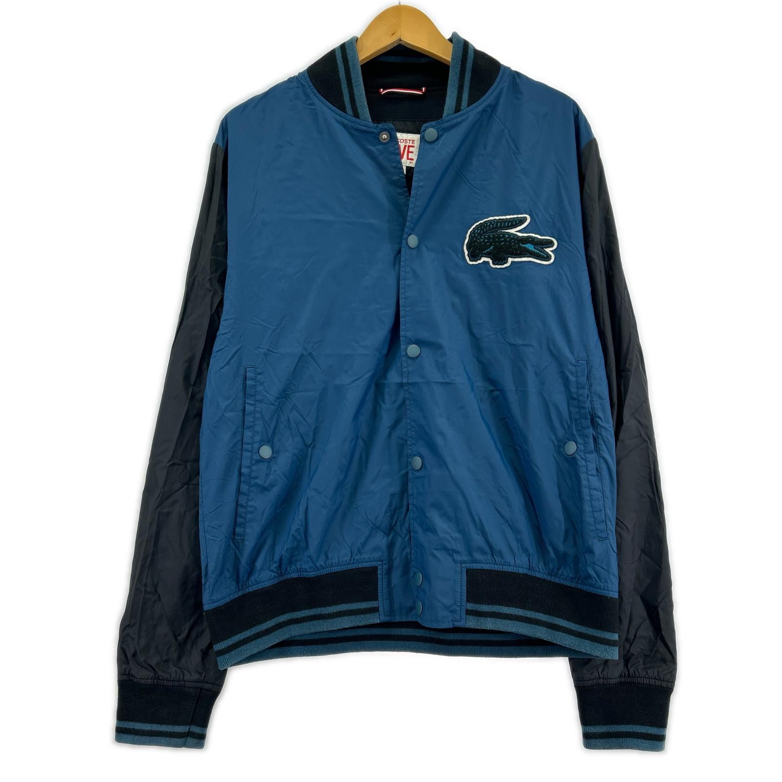 ブルゾン LACOSTE L!VE ブルゾン BL/BK 48 ネイビー
