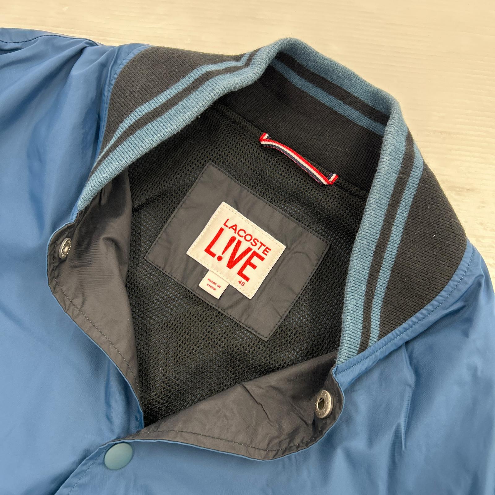 ブルゾン LACOSTE L!VE ブルゾン BL/BK 48 ネイビー