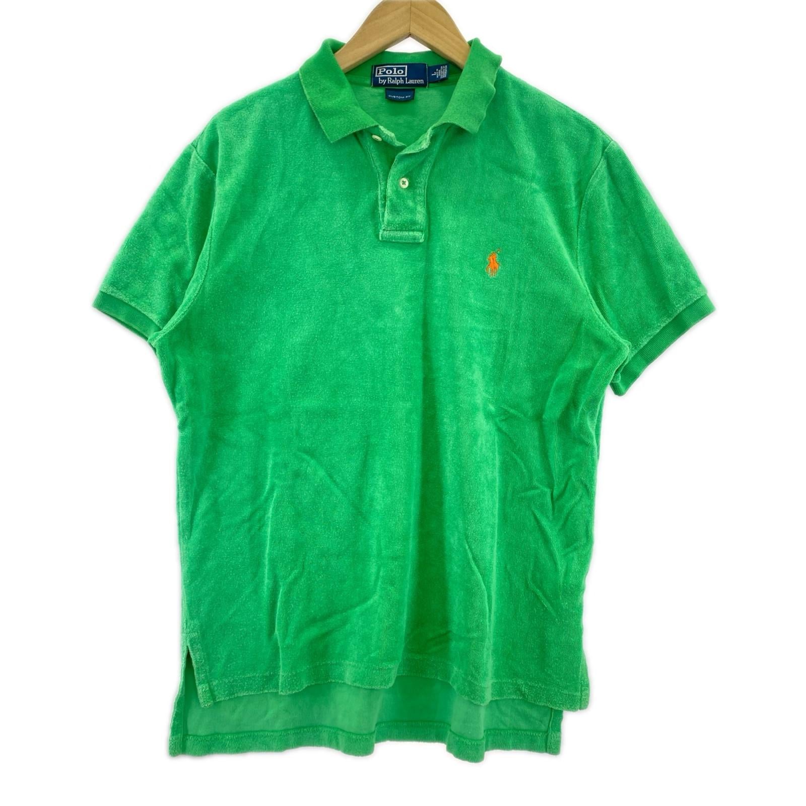 ポロシャツ POLO by RALPH LAUREN パイル地 ポロシャツGR L