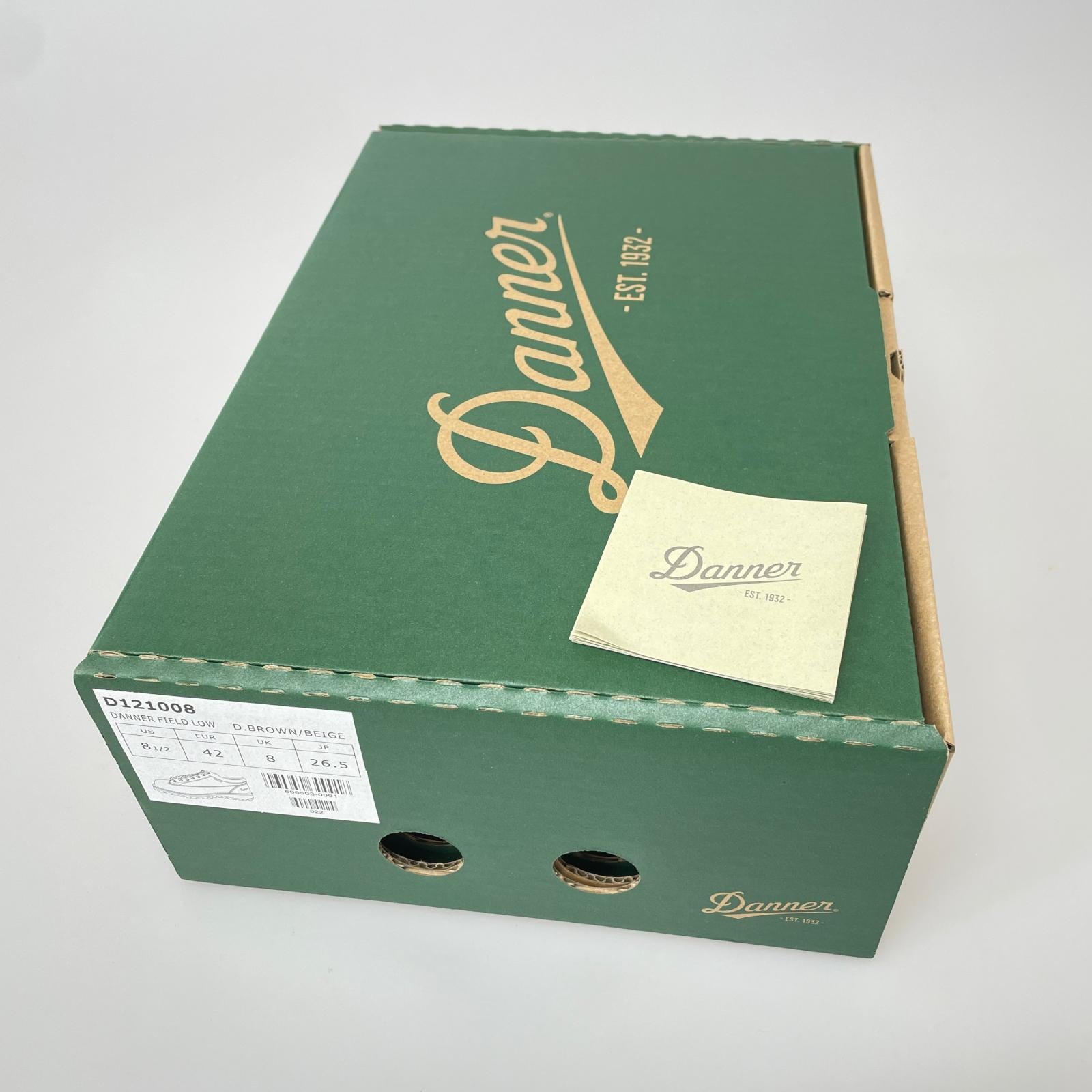 ブーツ DANNER FIELD LOW 26.5cm (US8 1/2 UK8 EU43) ブラウン