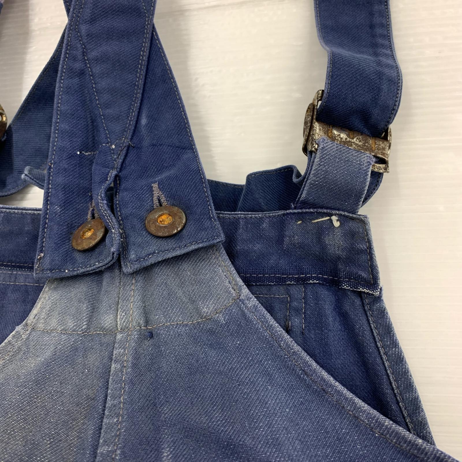 オーバーオール 40～50S ブルー
