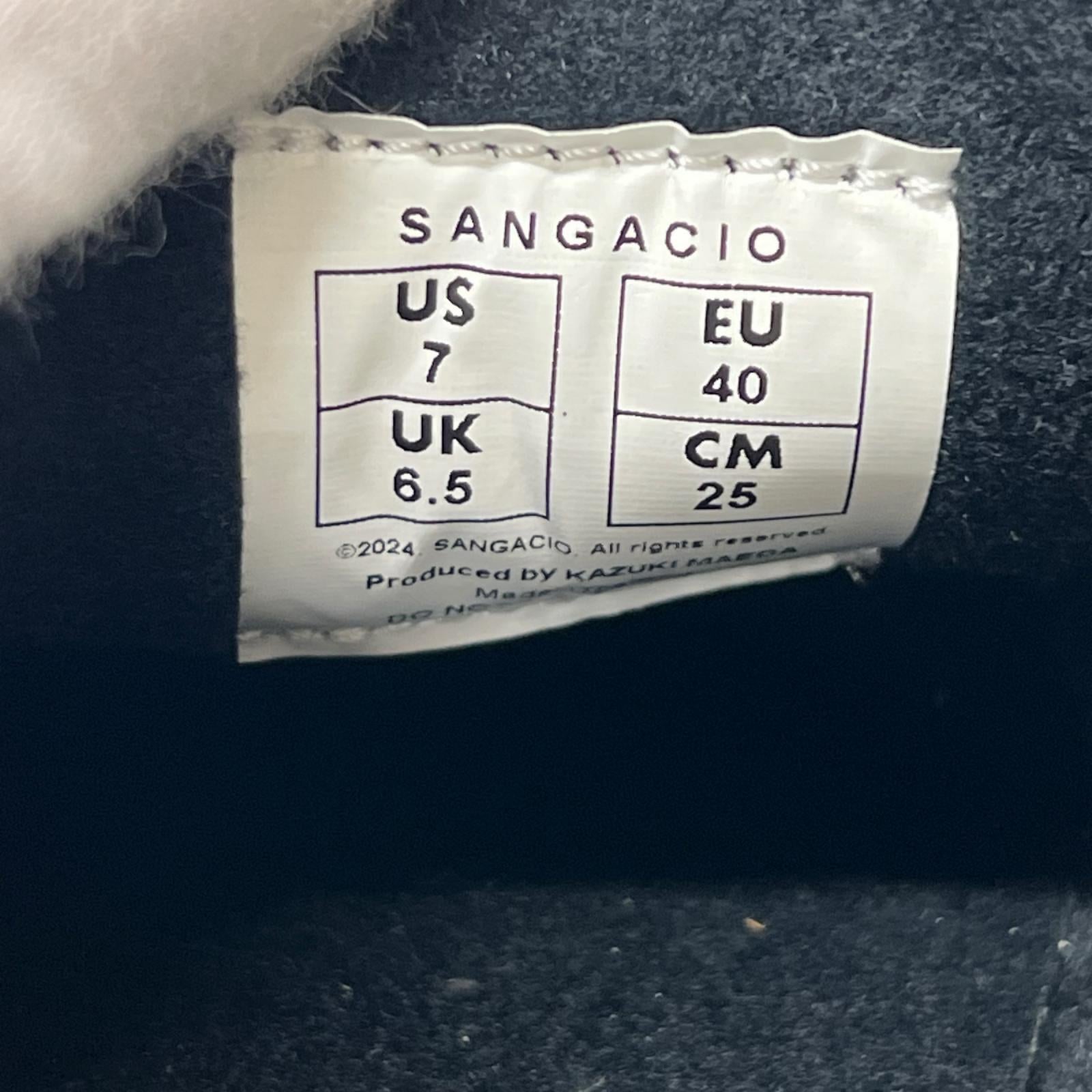 シューズ SANGACIO　スリッポン　にゅ 25cm (US7 UK6 1/2 EU40) ブラック