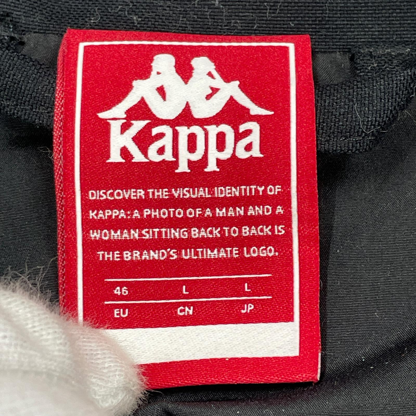 ジャケット kappa WIND HOODED LONG JACKET K0852FJ50 黒 (L) L