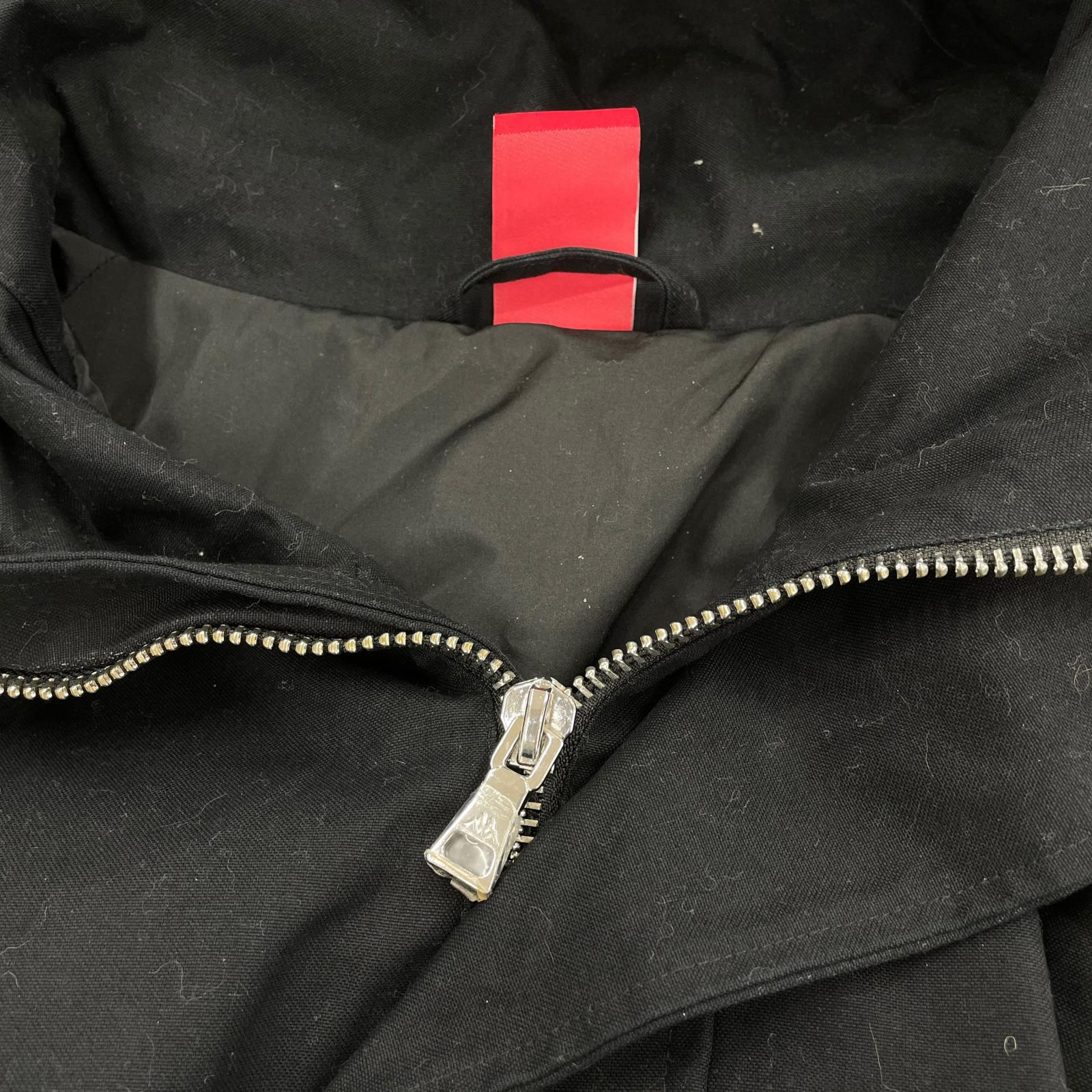 ジャケット kappa WIND HOODED LONG JACKET K0852FJ50 黒 (L) L
