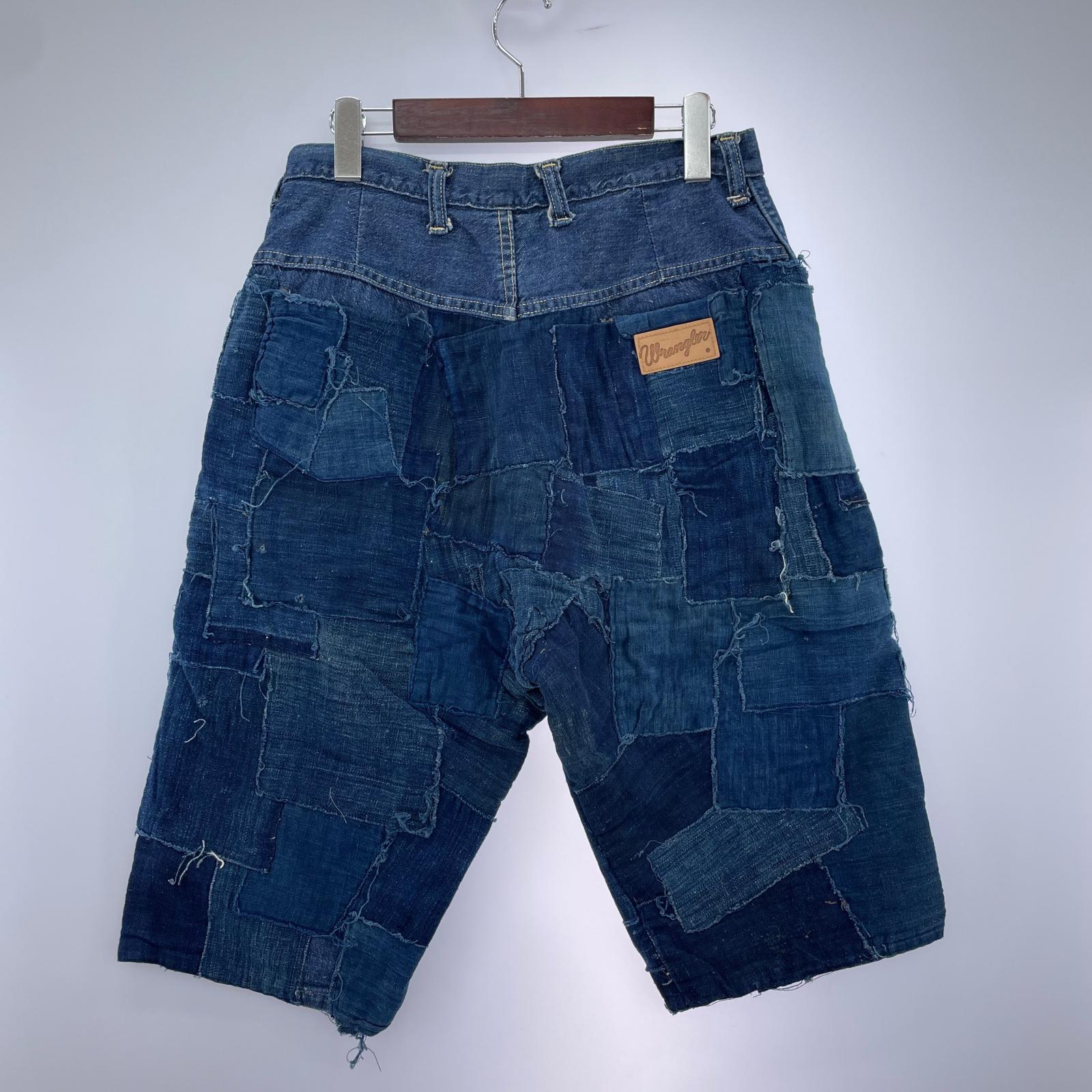 ショートパンツ 70s 60s MISSES パッチワーク（20SLIM） ネイビー