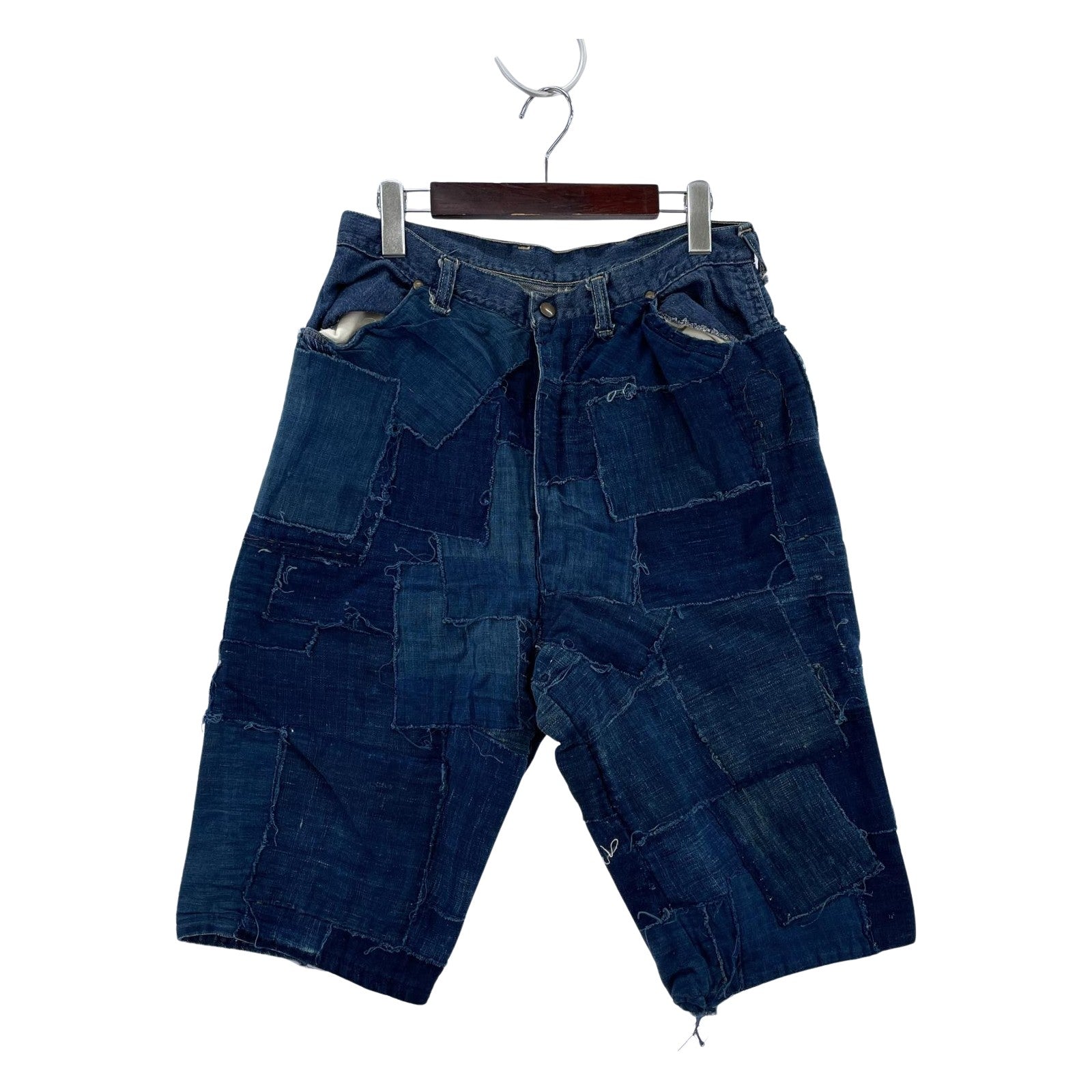 ショートパンツ 70s 60s MISSES パッチワーク（20SLIM） ネイビー