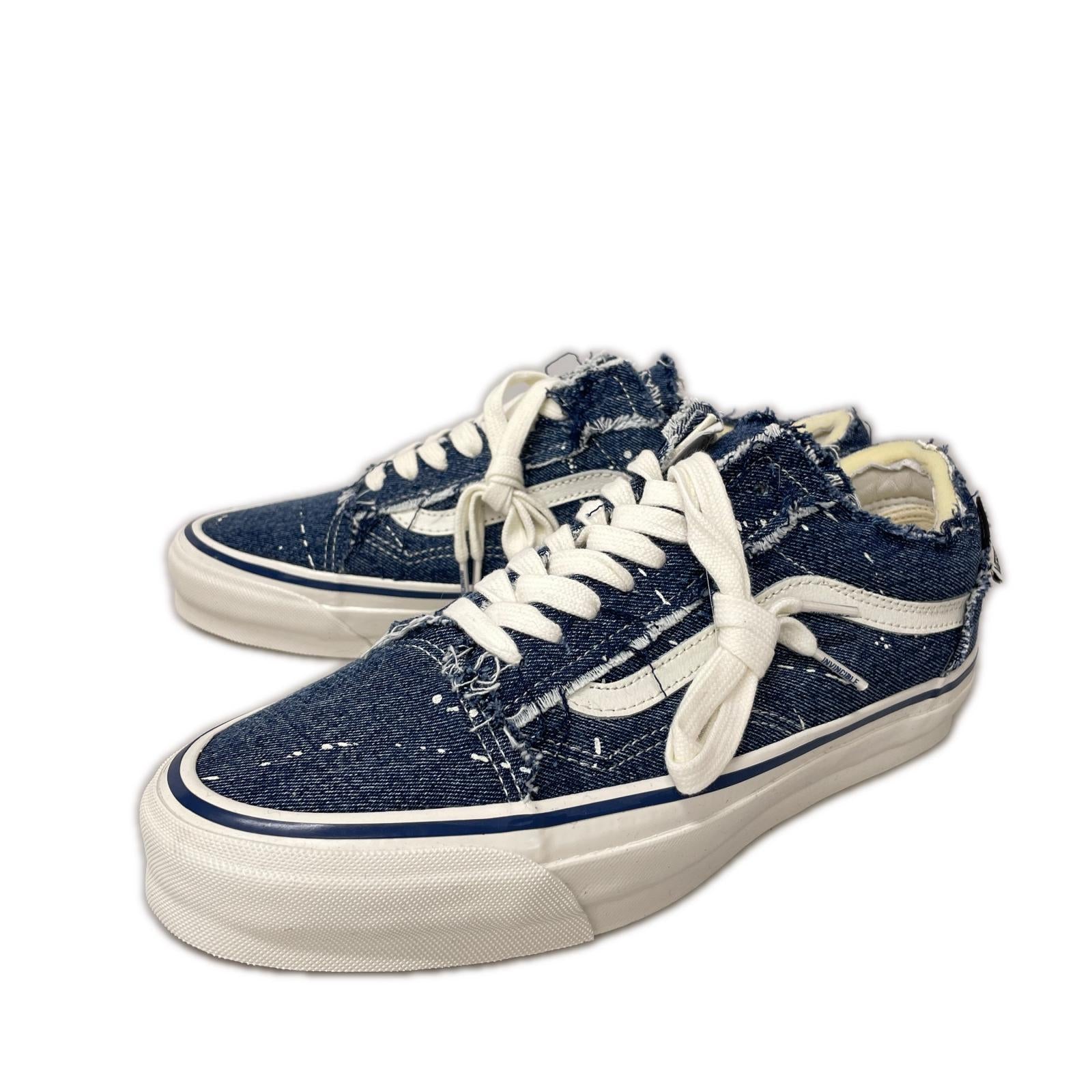 スニーカー INVINCIBLE Vans Old Skool Denim 28.5cm ネイビー