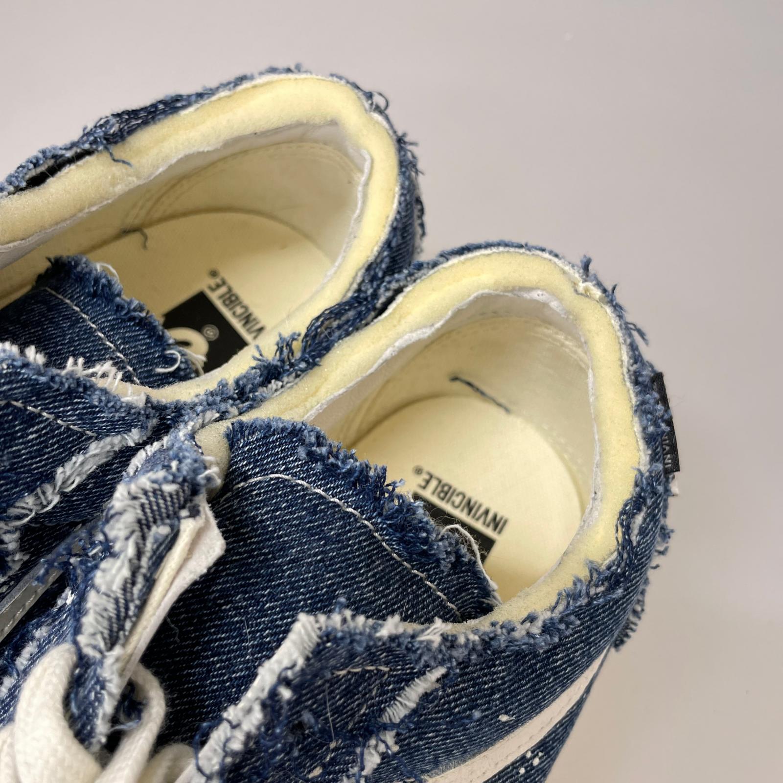 スニーカー INVINCIBLE Vans Old Skool Denim 28.5cm ネイビー