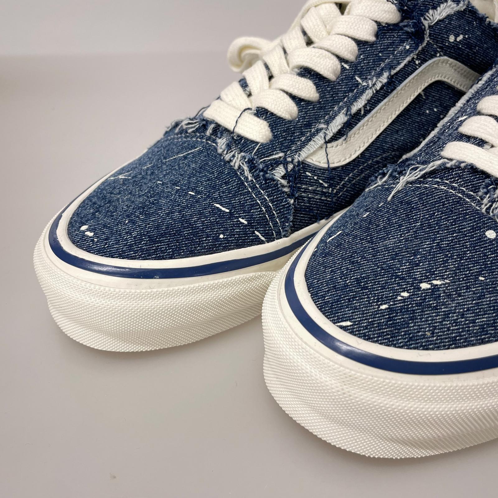 スニーカー INVINCIBLE Vans Old Skool Denim 28.5cm ネイビー