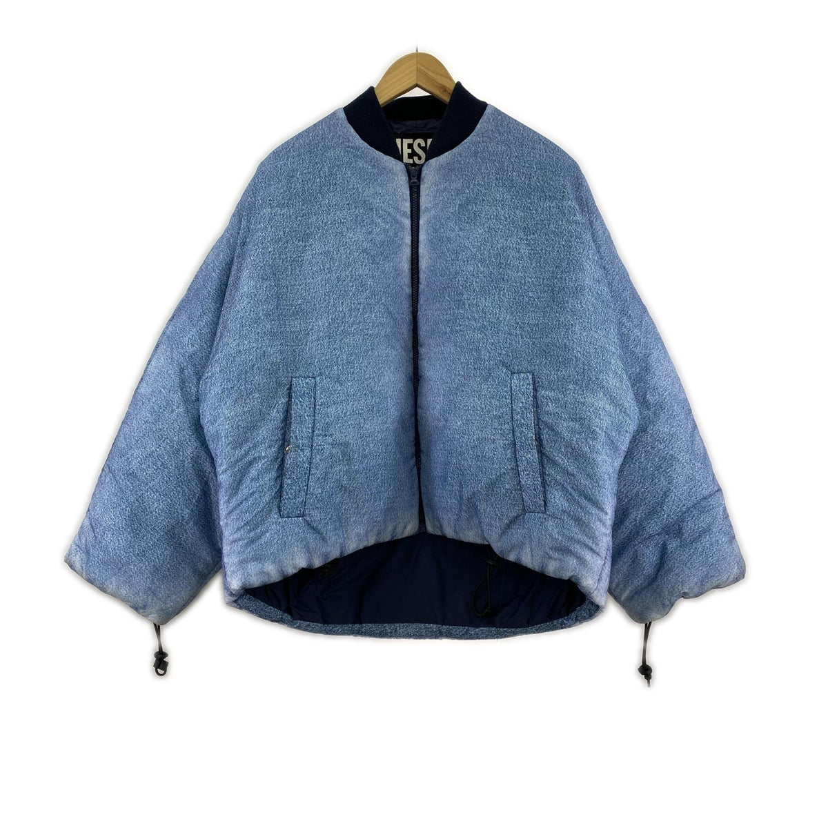 ジャケット W-DAY-PRINT ボンバージャケット ブルー