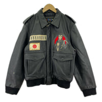 ジャケット LA ROCKA! Jive Pilot フライトジャケット 黒 (M) M ブラック