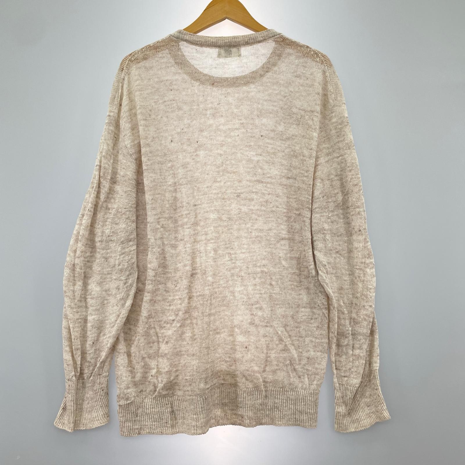 ニット HERILL 25SS Linen WG Pullover size3 ベージュ