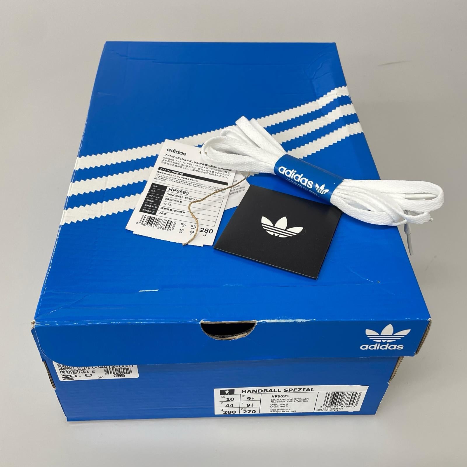 スニーカー adidas × SHUKYU × E-WAX HANDBALL SPEZIAL 28.0cm 28cm (US10 UK9 1/2 EU46) ブラック