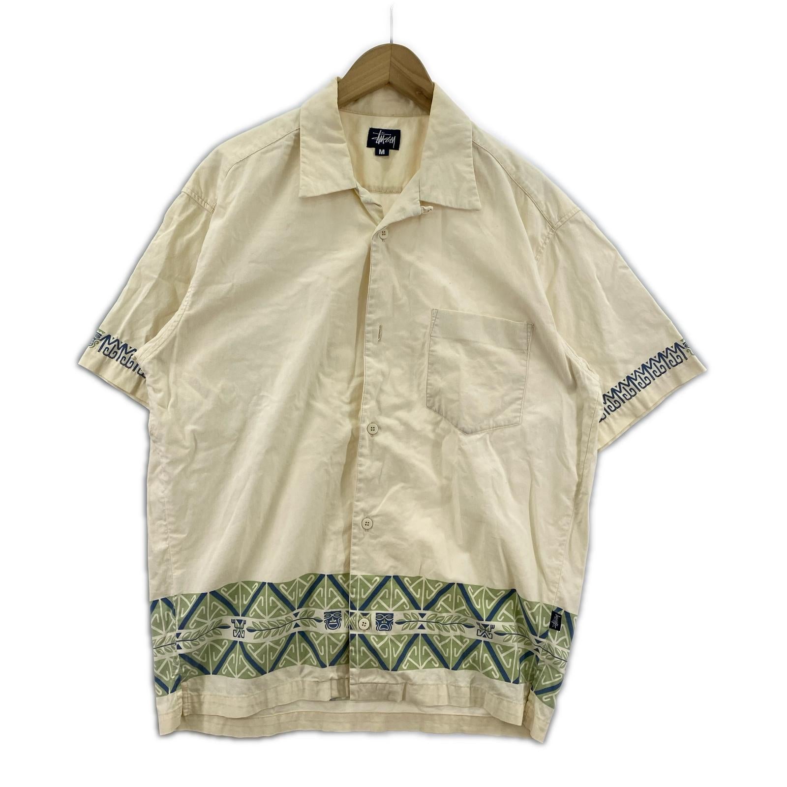 半袖シャツ STUSSY アロハシャツ アイボリー M M