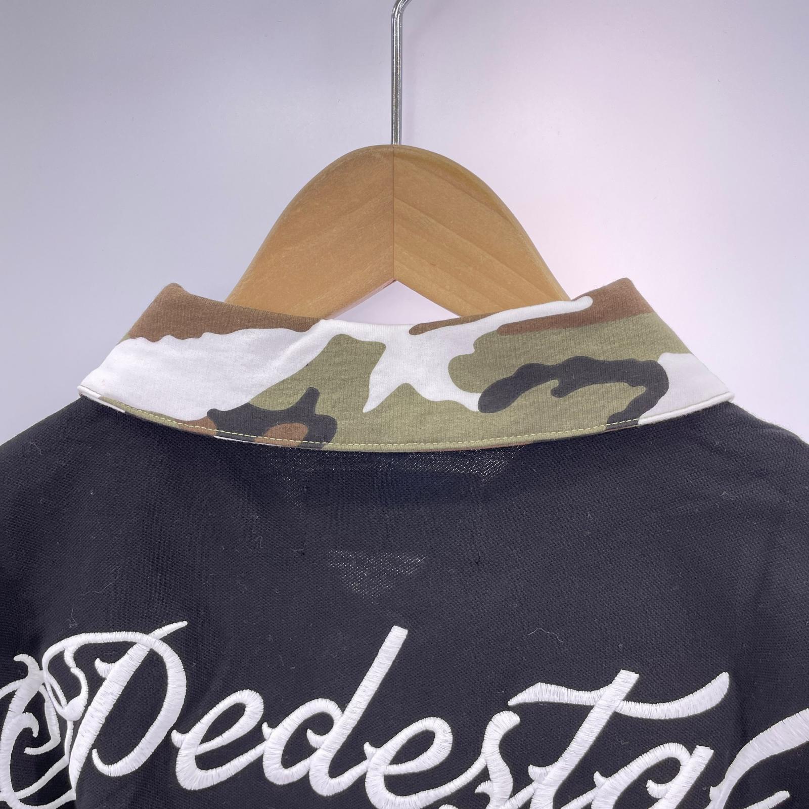 ポロシャツ Pedestal カモフラージュ ポロシャツ　L L ブラック