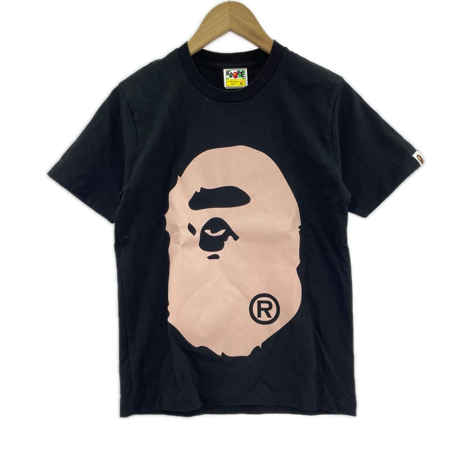 半袖Ｔシャツ COLOR DENIM BIG APE HEAD ブラック