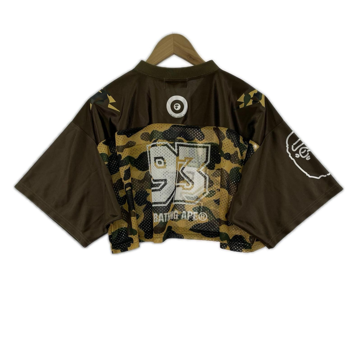 半袖Ｔシャツ 1ST CAMO BAPE CROPPED FOOTBALL TEE イエロー