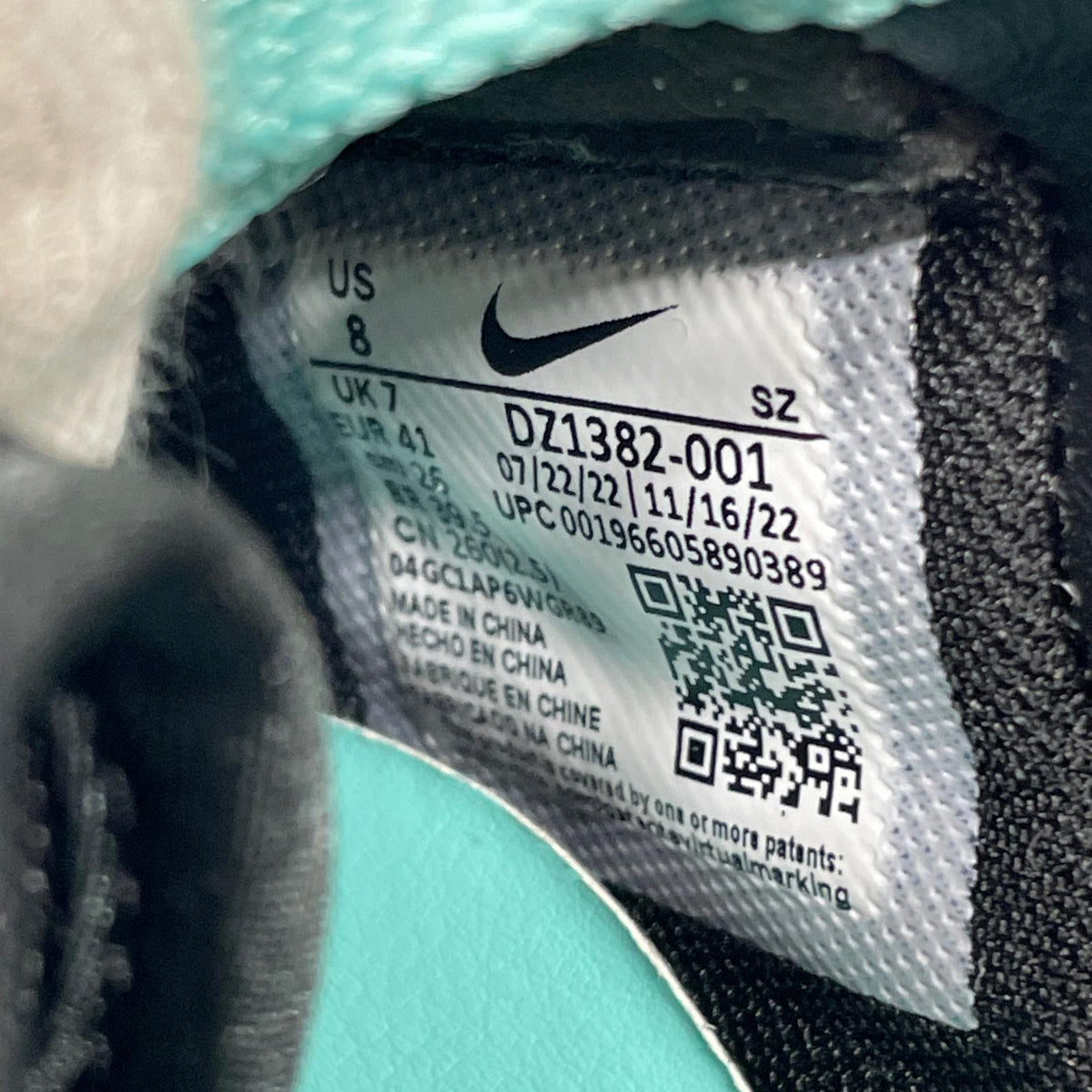 スニーカー ×Tiffany & Co. Air Force 1 Low "1837 26cm (US8 UK7 1/2 EU42) ブラック
