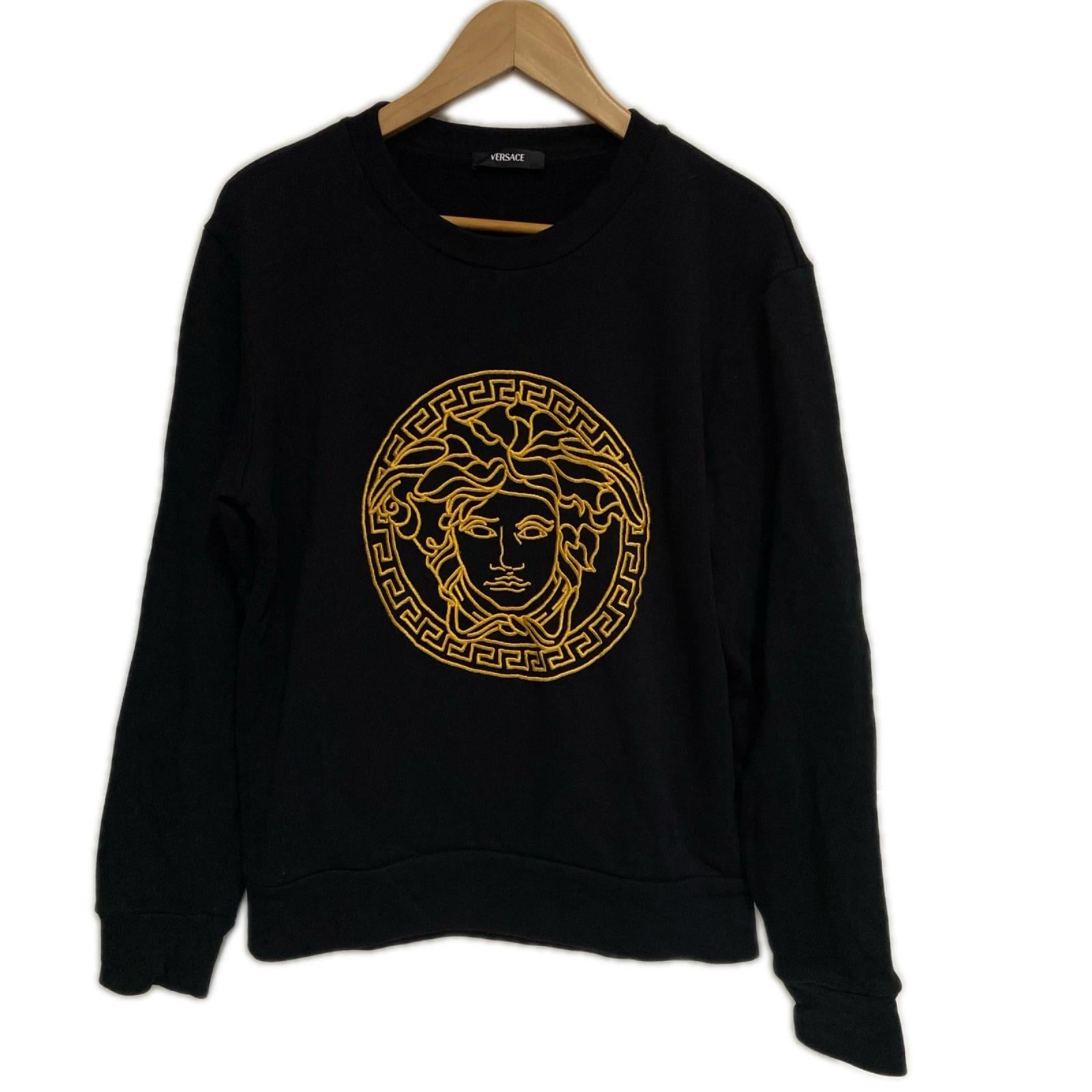 VERSACE ﾒﾃﾞｭｰｻ ﾛｺﾞ ﾄﾚｰﾅｰ ｽｳｪｯﾄ 36