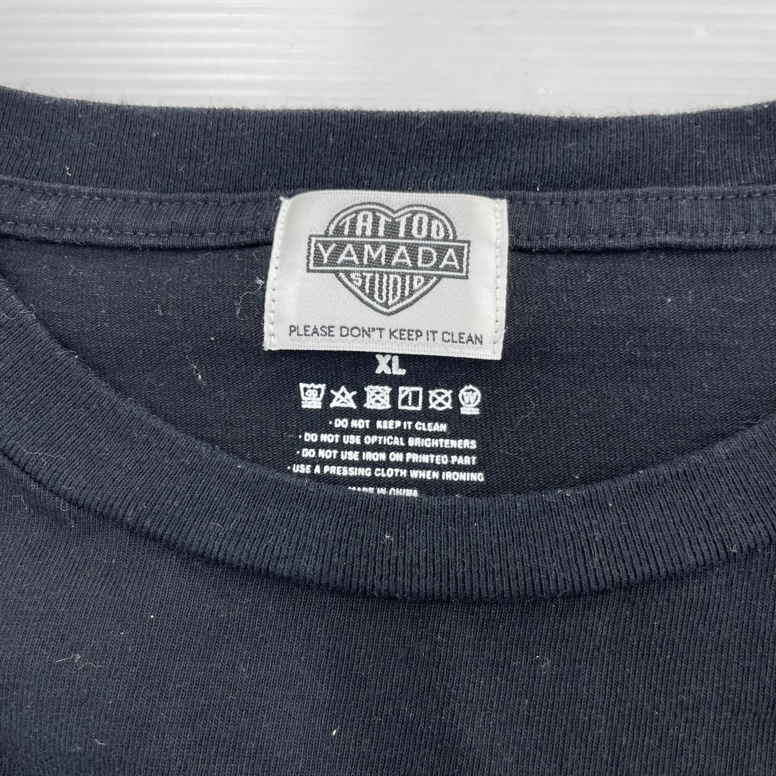 半袖Ｔシャツ tattoo studio yamada × HARLEM XL BLK ブラック