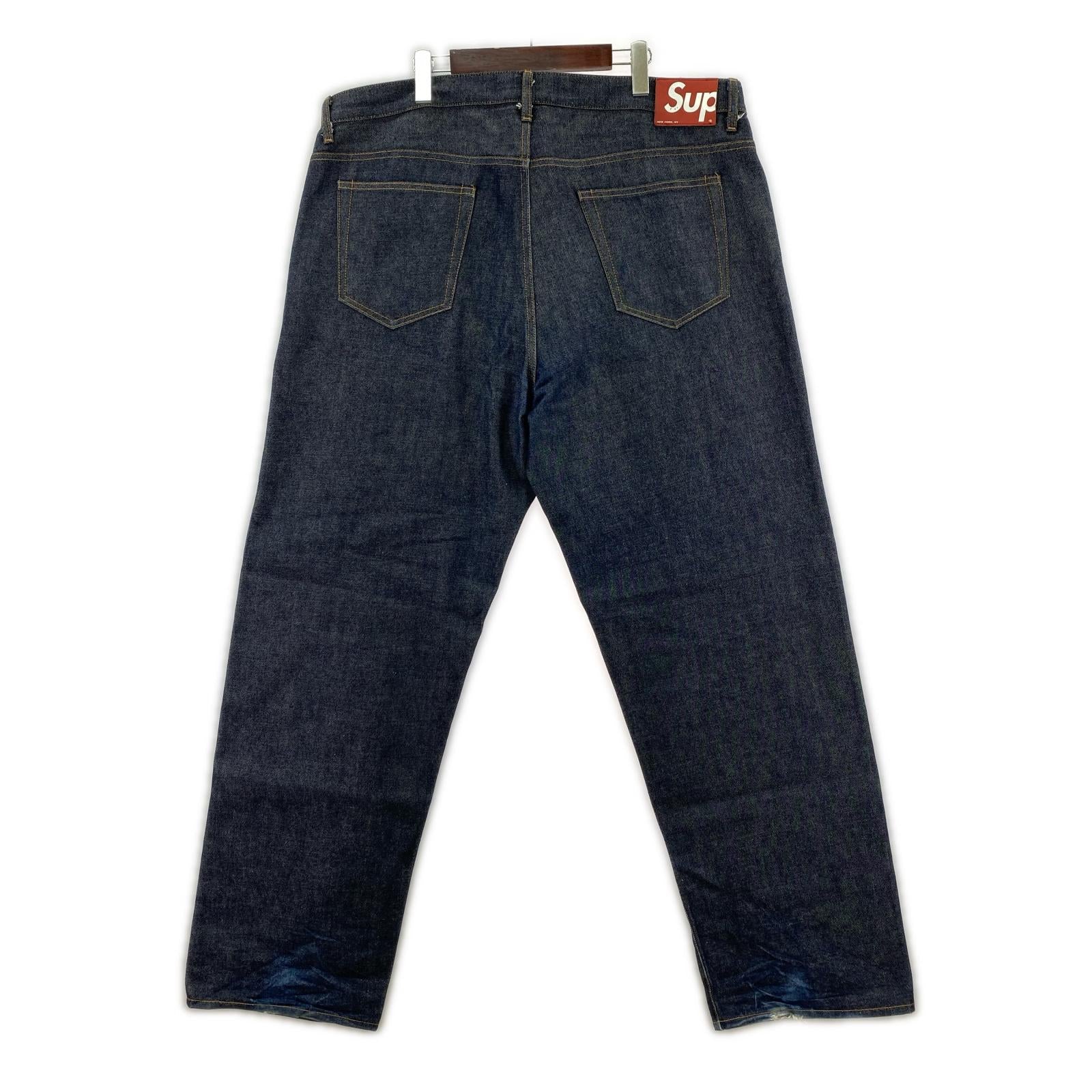 デニムパンツ 25FW Rigid Loose Fit Selvedge Jeans 38 38 ネイビー