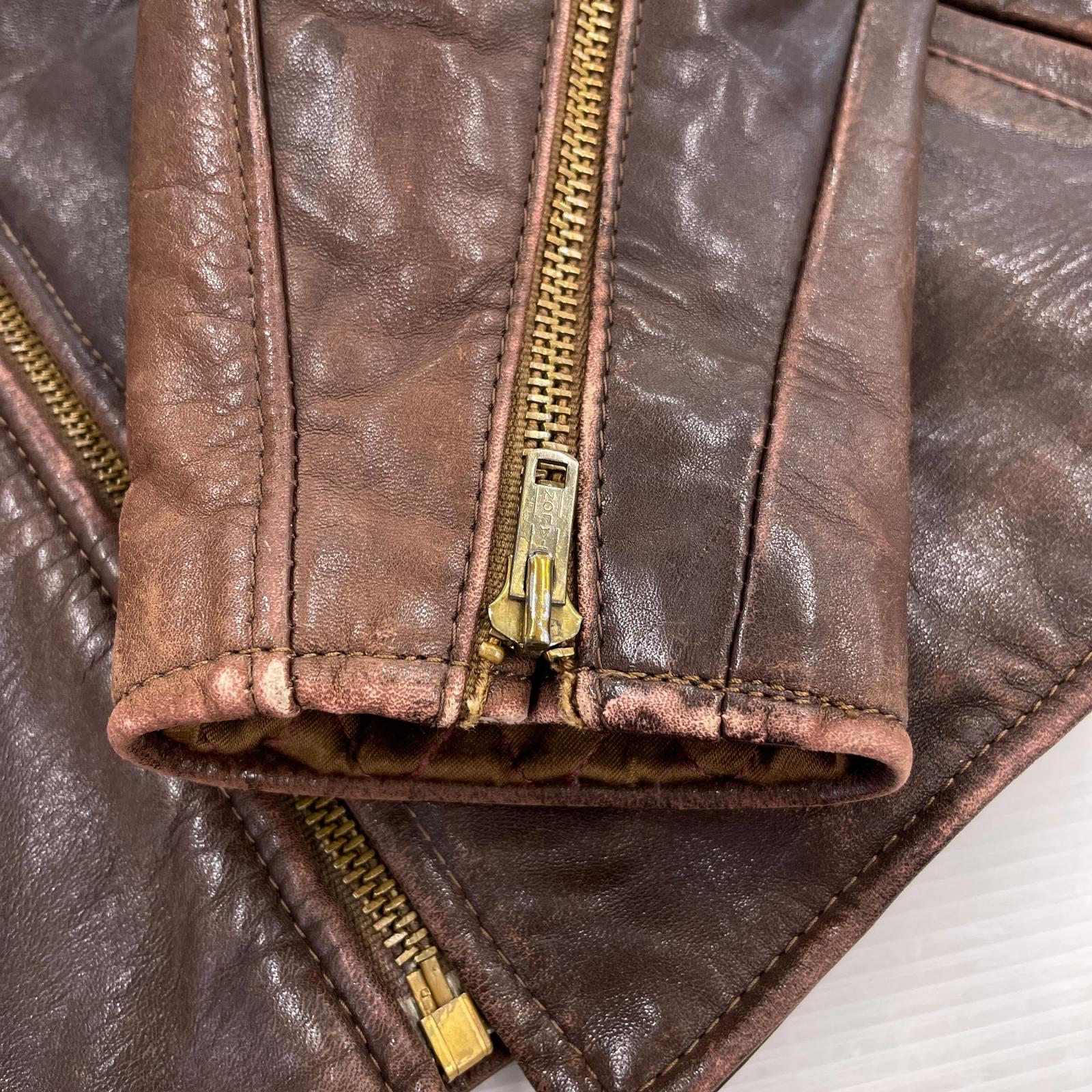 ジャケット 70s Walter Dyer Leather Jacket 40 40 ブラウン