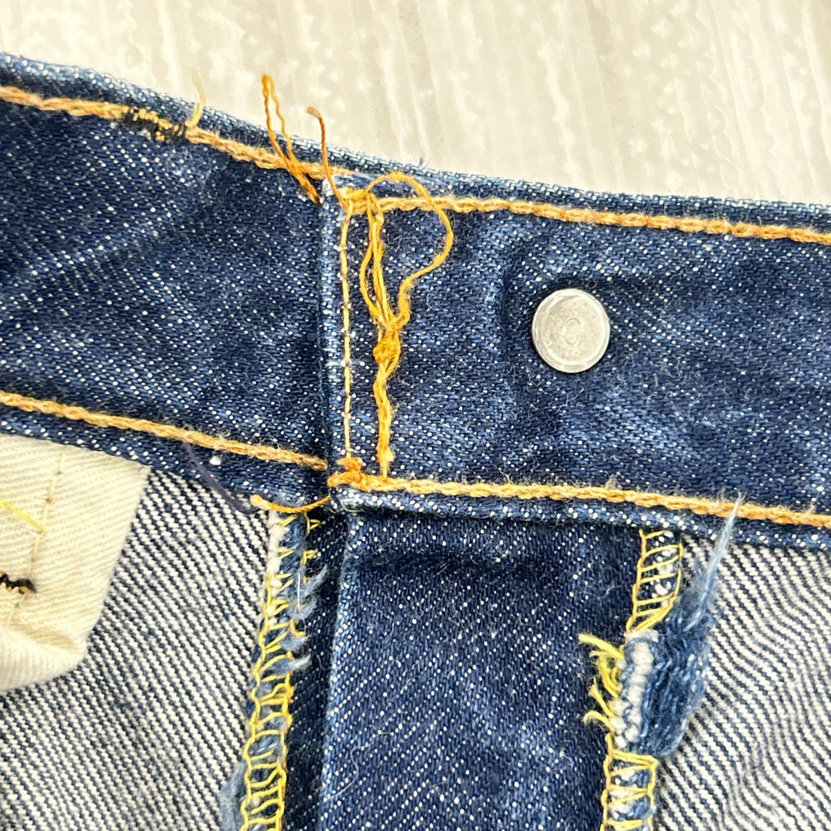 デニムパンツ Lot606 ボタン裏8 BIG E ネイビー