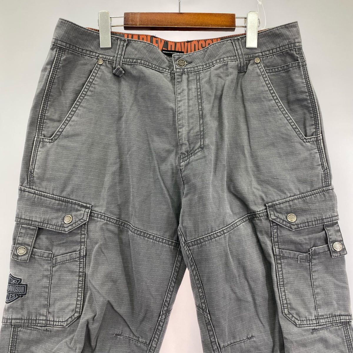 パンツ Harley-Davidson リップストップ カーゴパンツ グレー (W36) グレー