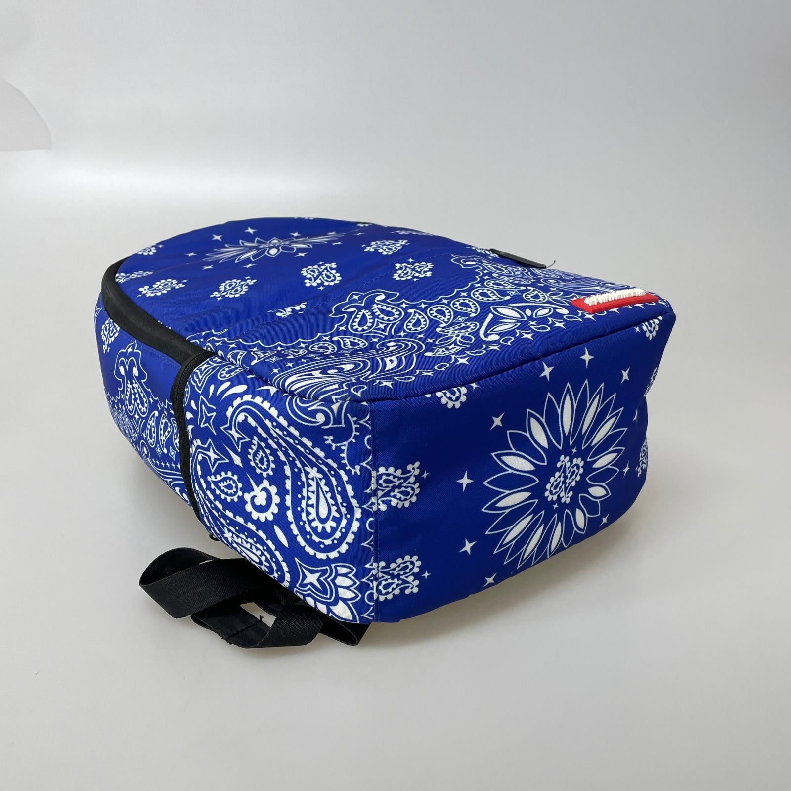 リュック・デイパック SPRAYGROUND 青 ペイズリー ブルー