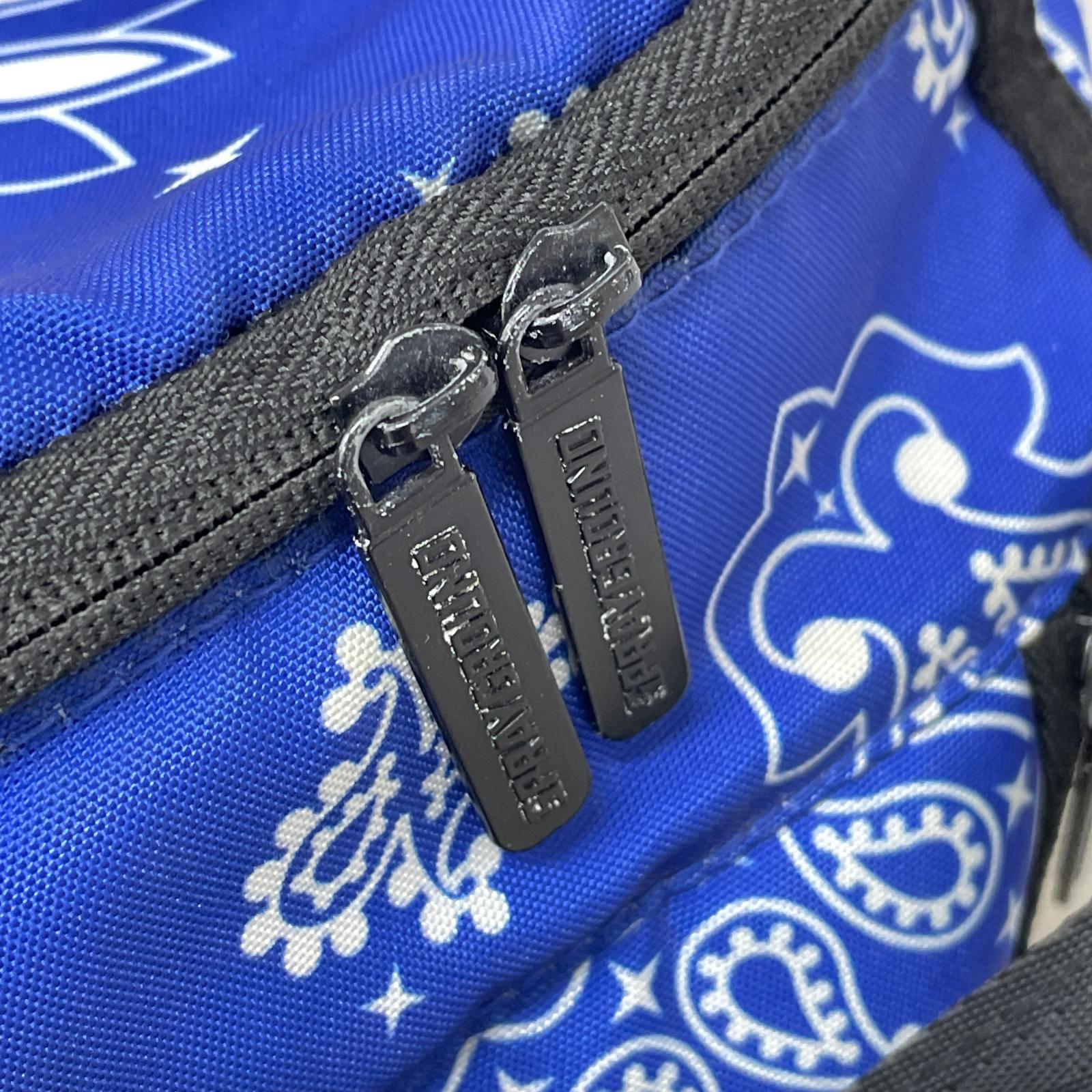 リュック・デイパック SPRAYGROUND 青 ペイズリー ブルー