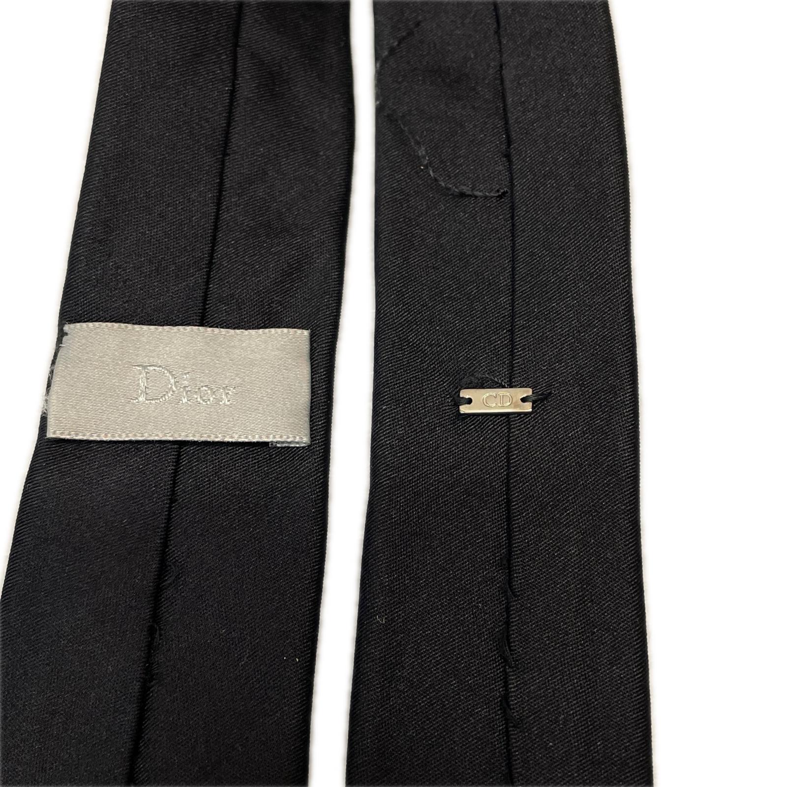 Dior シルク スリムネクタイ ブラック