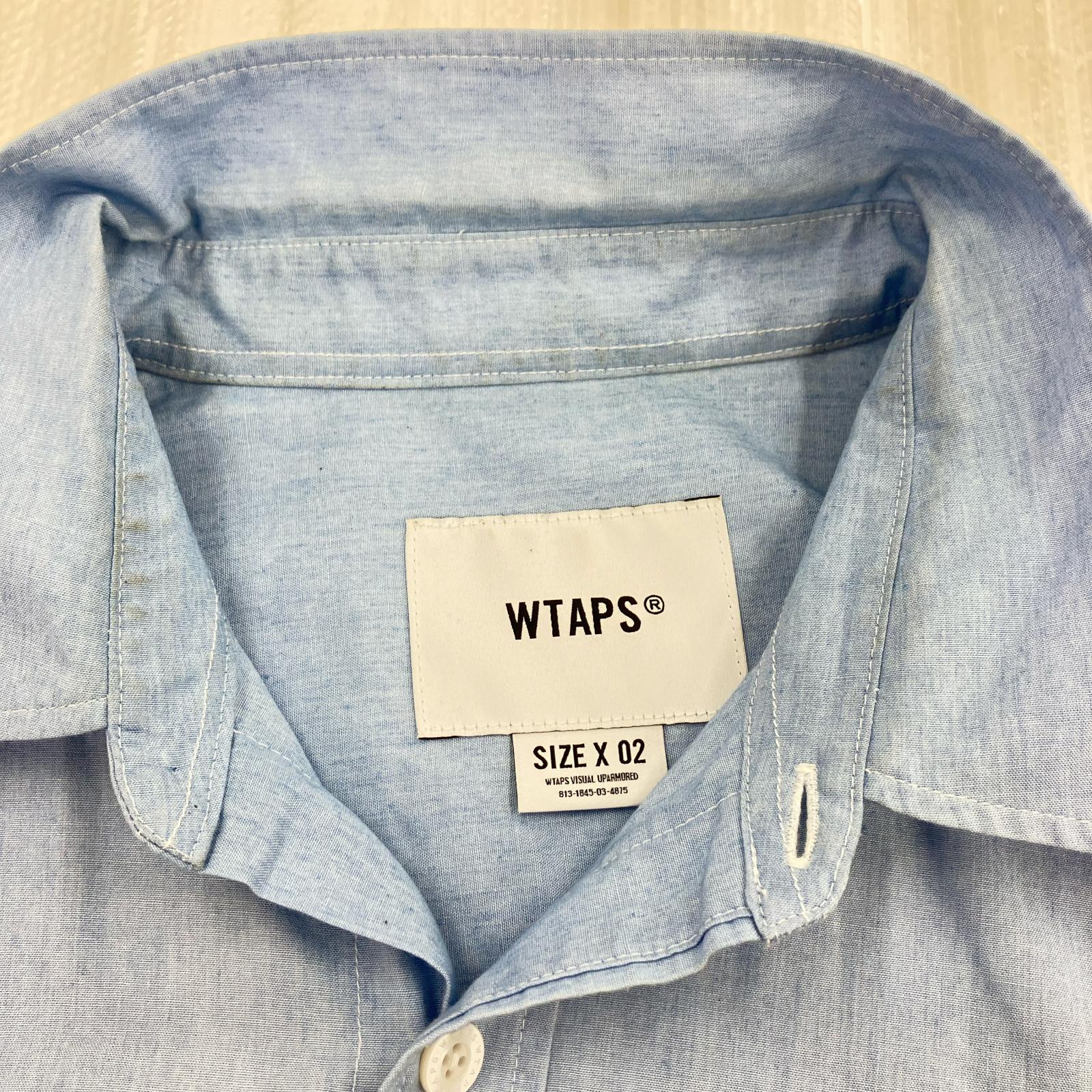 長袖シャツ WTAPS 25SS シャンブレーシャツ 02 サックス