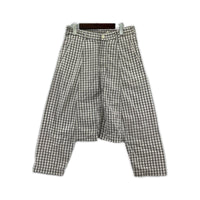 パンツ COMME des GARCONS ギンガムチェックサルエルパンツ SS グレー SS グレー