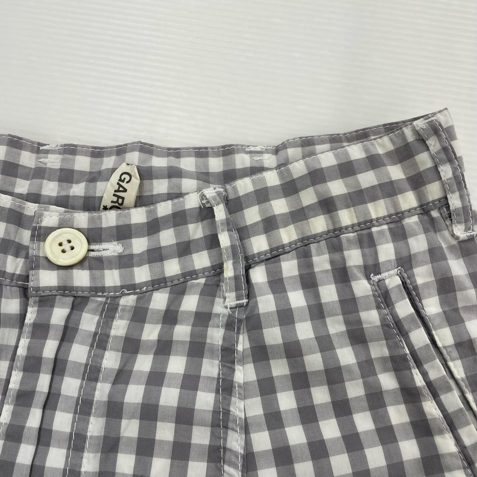 パンツ COMME des GARCONS ギンガムチェックサルエルパンツ SS グレー SS グレー