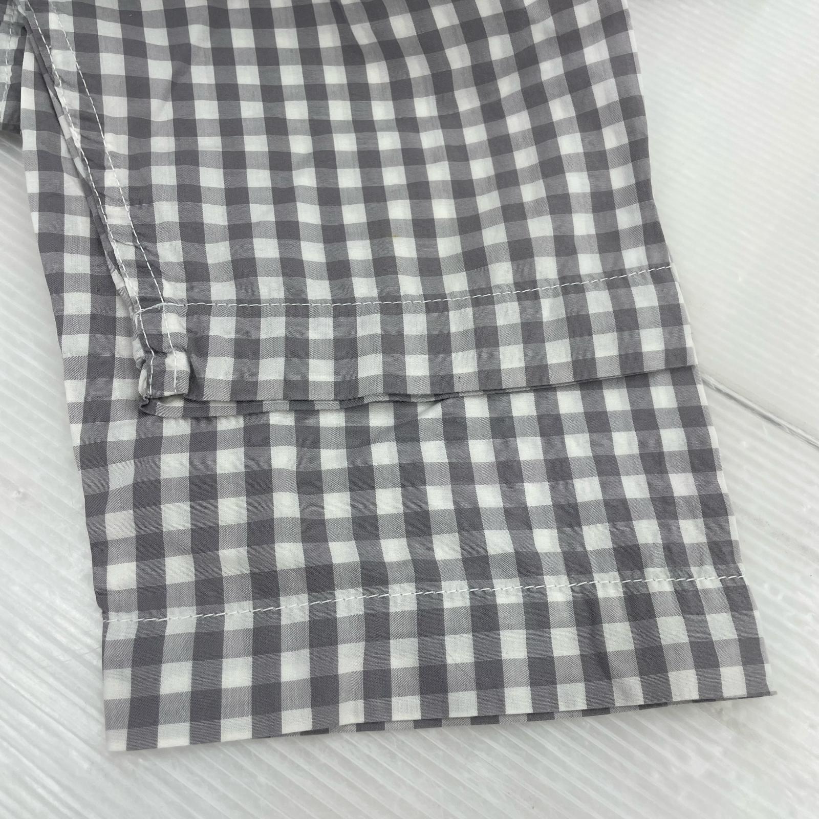 パンツ COMME des GARCONS ギンガムチェックサルエルパンツ SS グレー SS グレー
