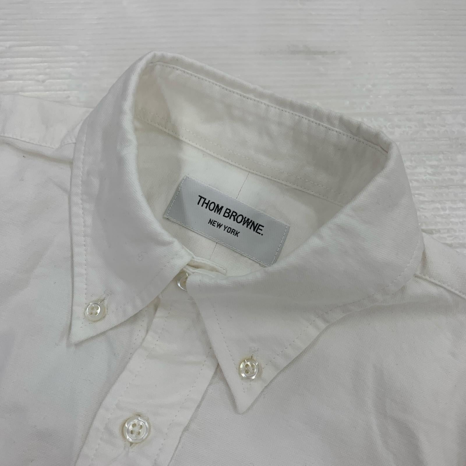 長袖シャツ THOM BROWNE オックスシャツ ホワイト 0 ホワイト
