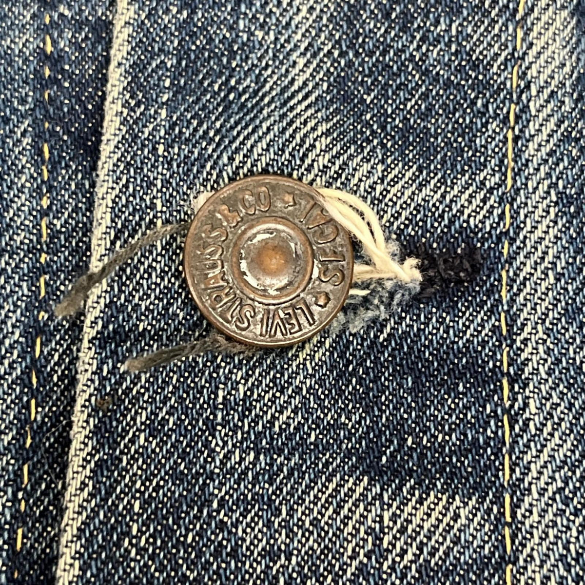 デニムジャケット 60s 557　BIG E ボタン裏O 均等V