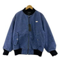 ブルゾン WASH CANVAS JACKET 青 (M) M ネイビー