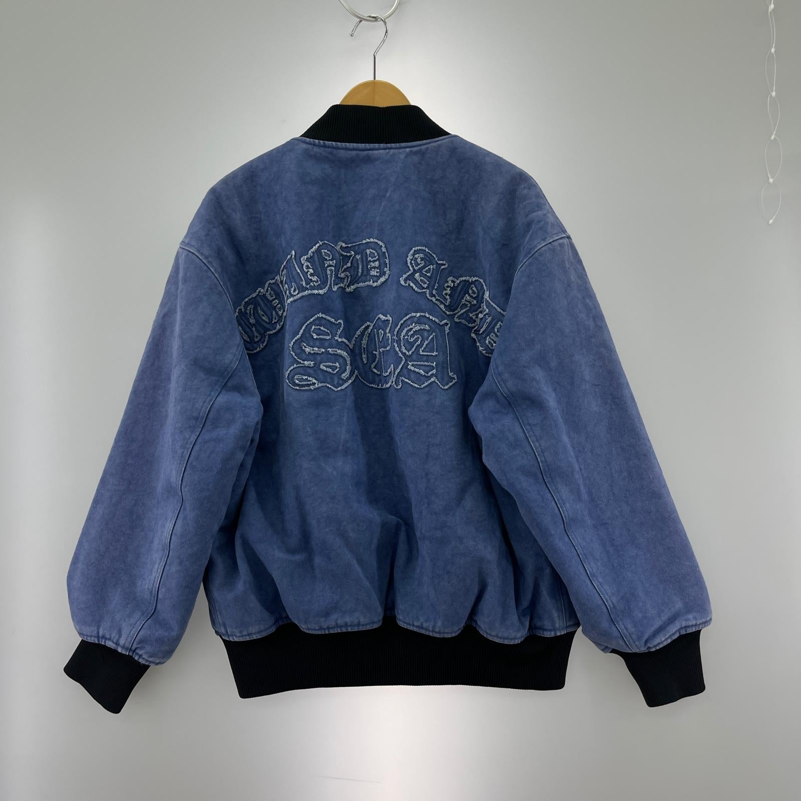 ブルゾン WASH CANVAS JACKET 青 (M) M ネイビー