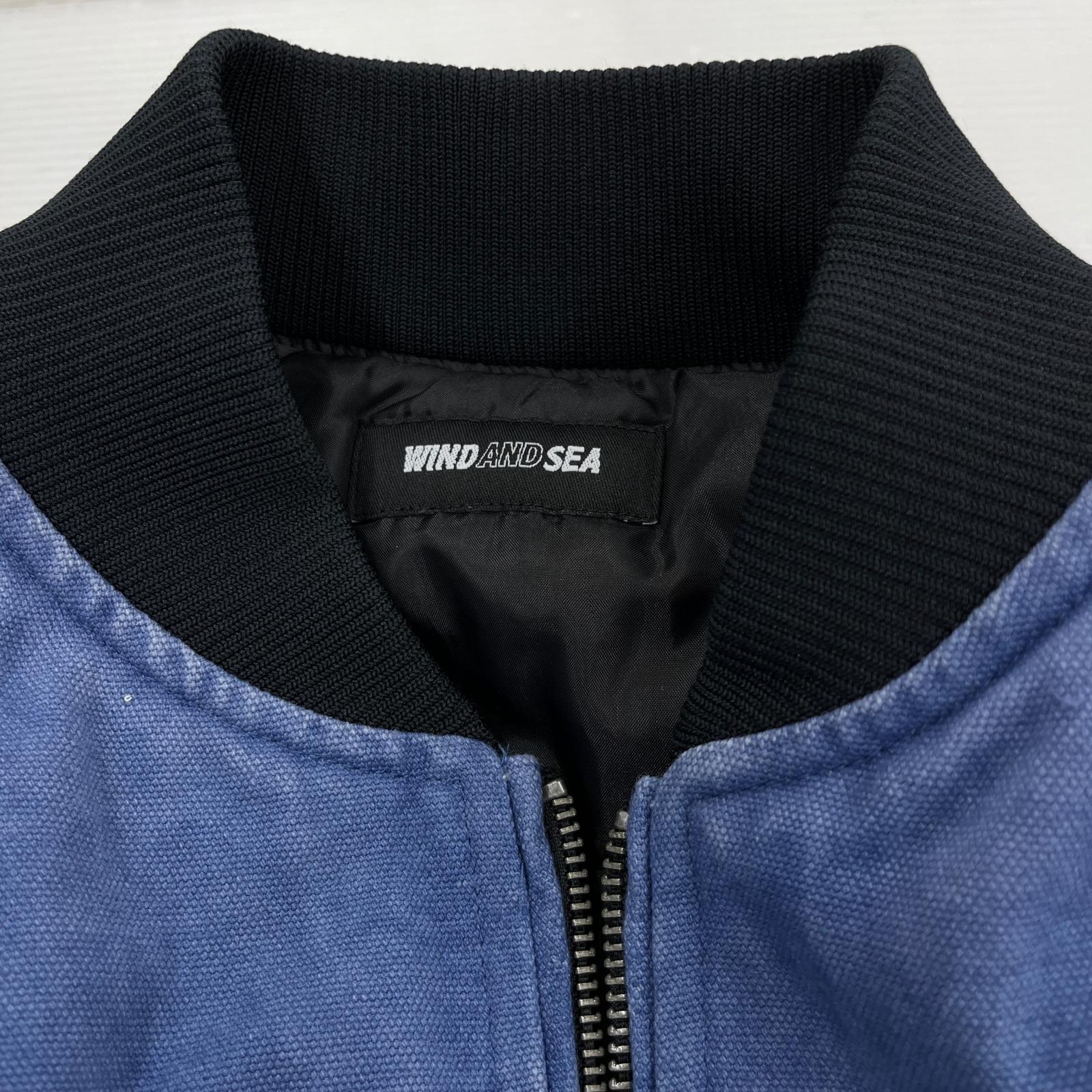 ブルゾン WASH CANVAS JACKET 青 (M) M ネイビー