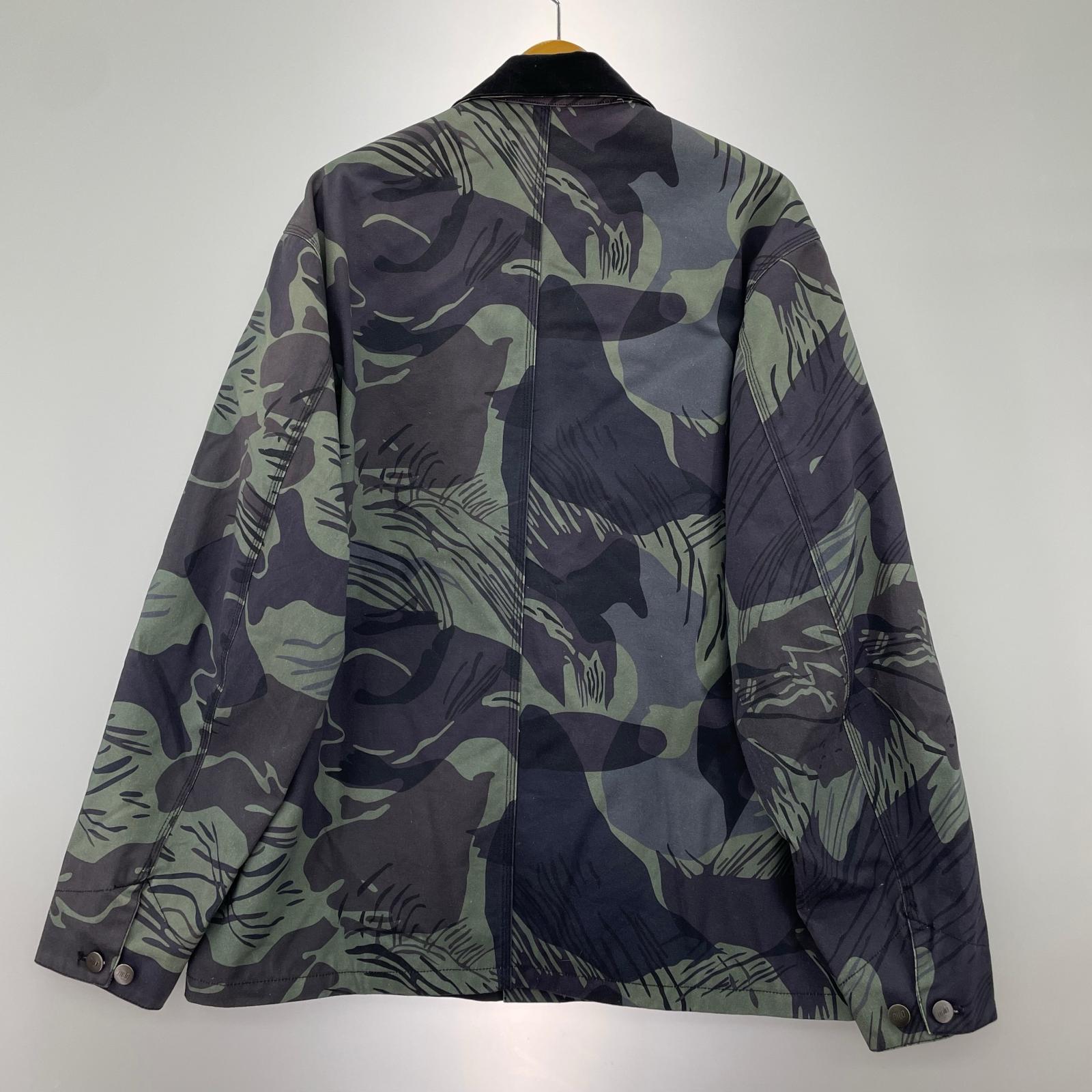 ミリタリージャケット QILO TACTICAL WRM.FZY 迷彩 緑黒 (XL)