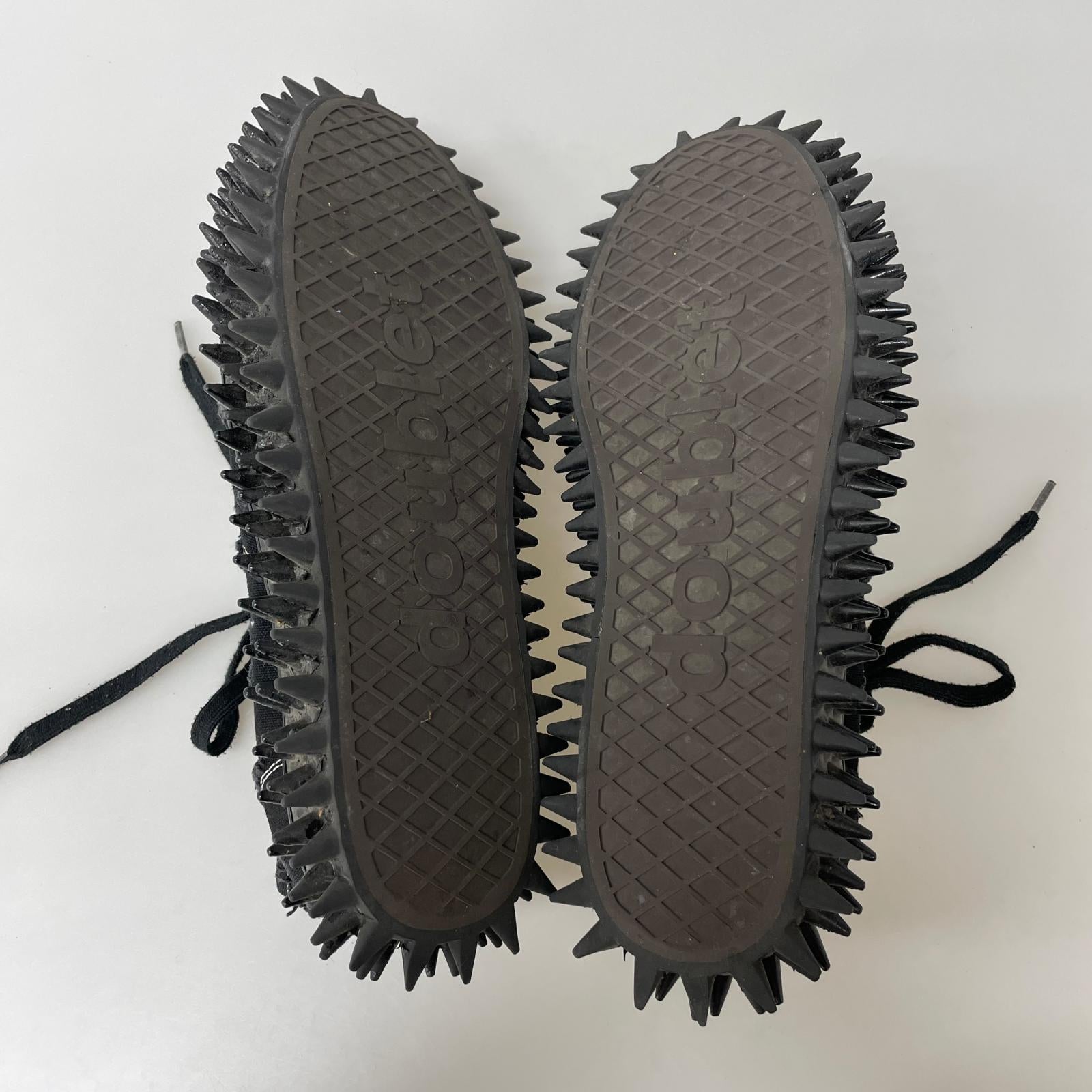 スニーカー 25AW SPIKY CANVAS SNEAKER (26) ブラック